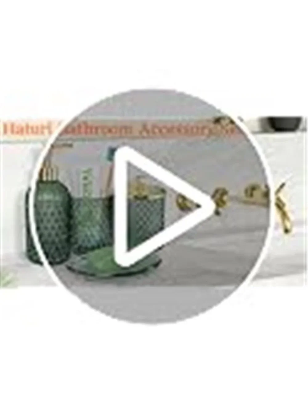 Glass Bathroom Accessories Set, Sage Green Bathroom Set, 4 Pcs